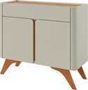 Ver imagem 4 de Buffet Arcus 2 Portas 92 cm Off White/Naturalle - Mavaular