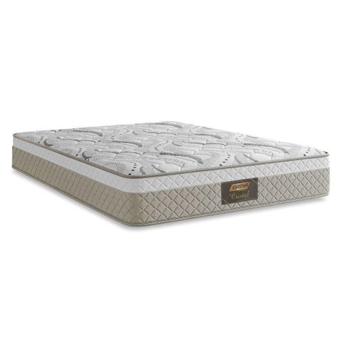 Colchão Queen Cristal Molas 158x198 Bege Branco