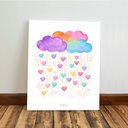 Ver imagem 3 de Kit 3 Quadro Decorativo Unicórnio Colorido Menina Infantil Qualidade Premium 28x20cm