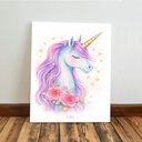 Ver imagem 4 de Kit 3 Quadro Decorativo Unicórnio Colorido Menina Infantil Qualidade Premium 28x20cm