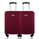 Ver imagem 1 de Kit Duas Malas de Bordo Rígidas 360º - Gladiador A1 Cor:cereja