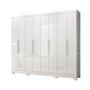 Ver imagem 2 de Guarda-Roupa Casal 8 Portas 4 Gavetas e Pés Diplomata Branco