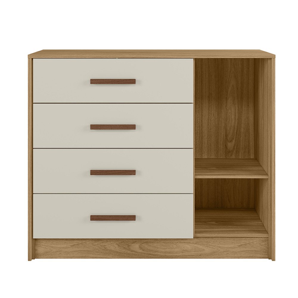Comoda Perola 1p 4g Nature Off White Plla - 3