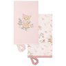 Kit 2 Babinhas Paninho de Boca Menina Floresta Rosa - Hug:rosa - 1