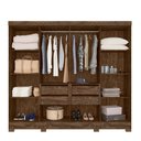 Ver imagem 3 de Guarda-roupa Casal 8 Portas 4 Gavetas Com Espelhos e Pés Diplomata
