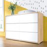 Quarto Bebê Completo Berço Cômoda Guarda-Roupa Wood Divicar - 4