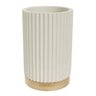 Copo Banheiro em Poliresina 10,8x7cm C\bambu (bege) - 1
