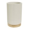 Copo Banheiro em Poliresina 10,8x7cm C\bambu (bege) - 2