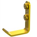 Ver imagem 2 de Cabide Gancho de Parede Dourado para Toalha Plus