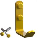 Ver imagem 1 de Cabide Gancho de Parede Dourado para Toalha Plus