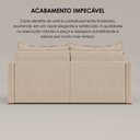 Ver imagem 7 de Sofá Cama Retrátil em Madeira Eucalipto e Linho 200cm Creta