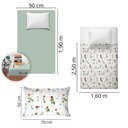 Ver imagem 4 de Jogo de Cama Solteiro 180 Fios Fiori - Amélia (7815)