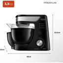 Ver imagem 5 de Batedeira Planetária Mondial Premium 12 Velocidades 700w Preto/inox 127v - Bp-01p-b