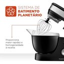 Ver imagem 7 de Batedeira Planetária Mondial Premium 12 Velocidades 700w Preto/inox 127v - Bp-01p-b