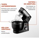 Ver imagem 4 de Batedeira Planetária Mondial Premium 12 Velocidades 700w Preto/inox 127v - Bp-01p-b