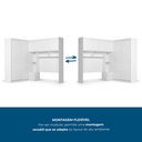 Ver imagem 7 de Guarda Roupa Casal Modulado com Cabeceira 6 Portas 5 Gavetas Florença Branco