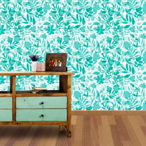 Papel de Parede Folhagem 3 Arte Destaque 2,50 Metros