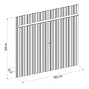 Ver imagem 4 de Painel para Tv 65 Polegadas Ripado 183x240cm Pratisk D04 Freijó - Mpozenato