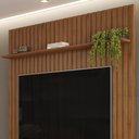 Ver imagem 6 de Painel para Tv 65 Polegadas Ripado 183x240cm Pratisk D04 Freijó - Mpozenato