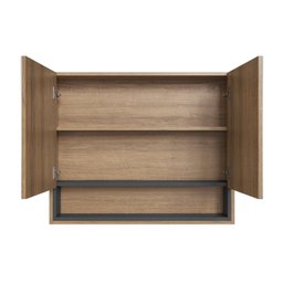 Armário Espelheira para Banheiro com 2 Portas e 1 Nicho Helena - 4