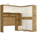 Ver imagem 6 de Guarda Roupa Casal Modulado para Box 138cm 4 Portas de Bater 2 Portas de Correr 5 Gavetas Florença