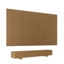 Ver imagem 3 de Rack com Painel Ripado TV 86 Polegadas Planejado 400x230cm Aruá CabeCasa MadeiraOriginals Marrom