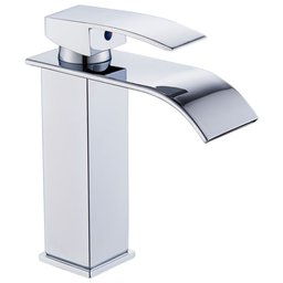 Torneira Banheiro Monocomando Cascata Inox 304 Cromada - 1
