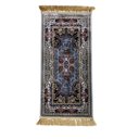 Ver imagem 2 de Tapete Persa Royal Cinza 50x85cm Fio Acetinado - Ideal para Quarto e Sala