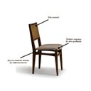Ver imagem 6 de Conjunto Sala de Jantar Serena com Mesa e 4 Cadeiras com Encosto em Tela