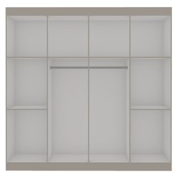 Guarda Roupas Casal 4 Portas Provençal 2 Gavetas Ele e Ela Europa - 2