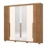 Guarda-roupa Casal 6 Portas 4 Gavetas com Espelho Norton - 2