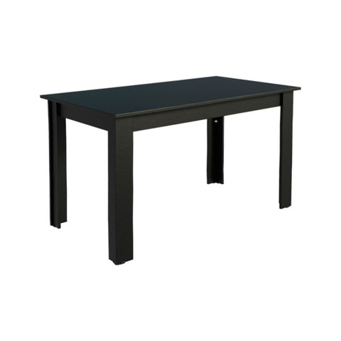 Mesa Madesa Retangular Tampo de Madeira 5231 Preto Cor:Preto