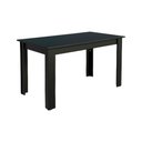 Ver imagem 1 de Mesa Madesa Retangular Tampo de Madeira 5231 Preto Cor:Preto