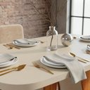 Ver imagem 6 de Sala de Jantar 130x90 Lisboa 4 Cadeiras Bom Pastor Natuarale/Off Linho Off