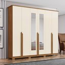 Ver imagem 1 de Guarda-roupas Casal 6 Portas 6 Gavetas com Espelho Andréas