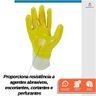 Luva de Segurança em Malha Tricotada Revestida de Nitrílico Parcial Amarela Tamanho G Ca 49.472 - St - 5