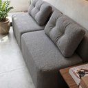 Ver imagem 4 de Sofá Modular Cielo 240cm Recepção Loja Sala de Estar Bouclê Cinza - Montanaris Decor