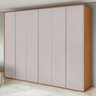 Conjunto de Guarda-roupa Casal Loop 6 Portas e Cômoda 8 Gavetas 152x48x96cm Loop  - 9