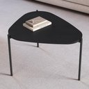 Ver imagem 3 de Mesa de Centro para Sala de Estar Pés Metálicos Alta Adek A03 Nero Preto - Lyam Decor