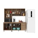 Ver imagem 2 de Cozinha Modulada Compacta Fidelitá Paris 3 Peças 190cm 9 Portas 3 Gavetas com Tampo