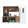 Cozinha Modulada Compacta Fidelitá Paris 3 Peças 190cm 9 Portas 3 Gavetas com Tampo - 2