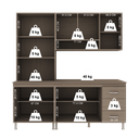 Ver imagem 6 de Armário de Cozinha Modulada Compacta Fidelitá Paris 3 Peças 190cm 9 Portas 3 Gavetas com Tampo