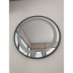 Espelho Led Quente Adnet 60cm Moldura Preto Sem Alça - 3