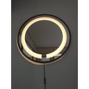 Ver imagem 2 de Espelho Led Quente Adnet 60cm Moldura Preto Sem Alça