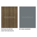 Ver imagem 6 de Balcão Armário de Cozinha 80 cm 2 Portas Rustic/Cinza Agata Madesa