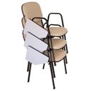 Ver imagem 1 de 03 Cadeiras Universitárias Linha Hotel Auditório Bege
