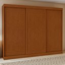 Ver imagem 2 de Conjunto de Guarda-roupa 3 Portas 4 Gavetas Nice e Cômoda 6 Gavetas em Mdp/mdf Maggiore New 