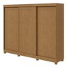 Conjunto de Guarda-roupa 3 Portas 4 Gavetas Nice com Pés e Cômoda 6 Gavetas Mdp/mdf Maggiore New  - 4