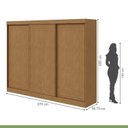 Ver imagem 5 de Conjunto de Guarda-roupa 3 Portas 4 Gavetas Nice e Cômoda 6 Gavetas Maggiore New