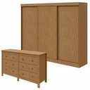 Ver imagem 1 de Conjunto de Guarda-roupa 3 Portas 4 Gavetas Nice e Cômoda 6 Gavetas Maggiore New